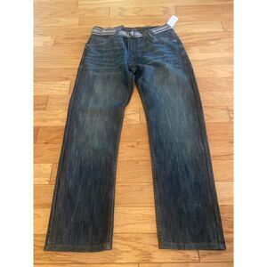 NWT Truth Substance men’s common sense slim straight belted straight jeans 32/30